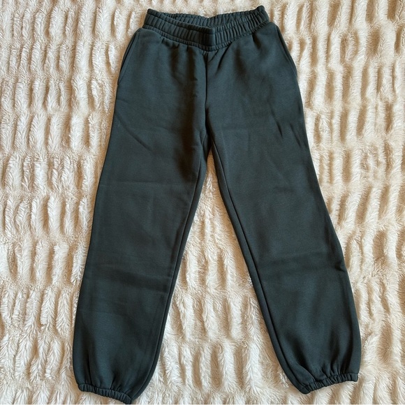 Lou & Grey NEW Fleece Joggers Pants Moss Green SOFT Pockets Womens Sz XXS Petite - Picture 6 of 6